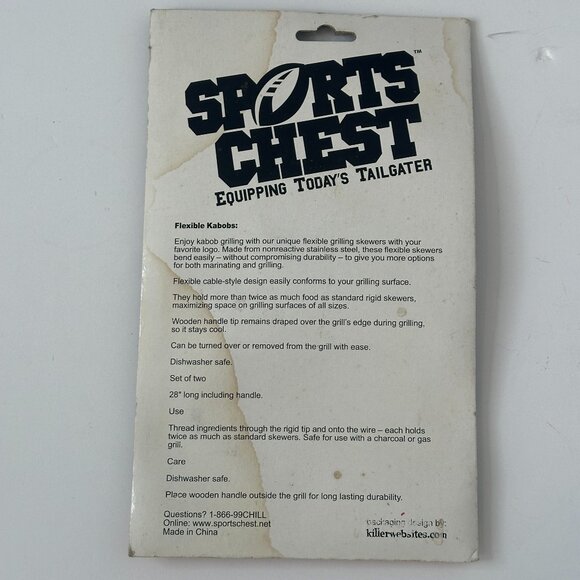 Sports Chest College Kabobs Skewers UF Gators University of Florida NEW - Picture 4 of 4